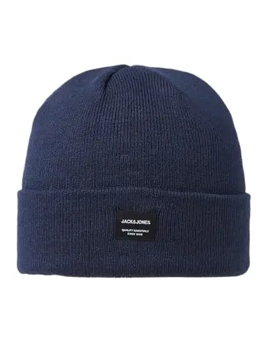 JACK & JONES Jjdna Beanie Noos, Cuffia Uomo, Blu (Navy Blazer), Taglia unica