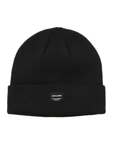 JACK & JONES Jjdna Beanie Noos, Cuffia Uomo, Nero (Black), Taglia unica miniatura 2