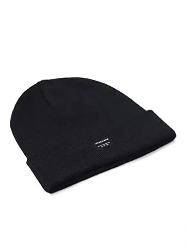 JACK & JONES Jjdna Beanie Noos, Cuffia Uomo, Nero (Black), Taglia unica miniatura 3