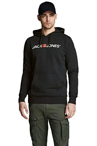 JACK & JONES Felpe Uomo Nero 3153647
