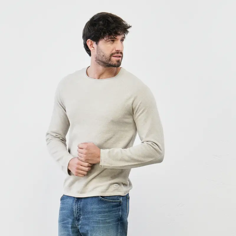 Maglioncino beige leggero in cotone