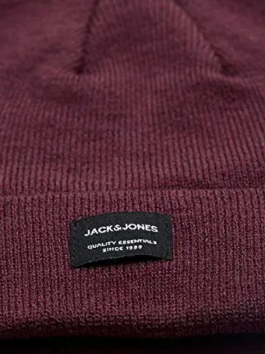 JACK & JONES NOS Jacdna Beanie Noos, Cuffia Uomo, Rosso (Port Royale Port Royale), Taglia Unica miniatura 2