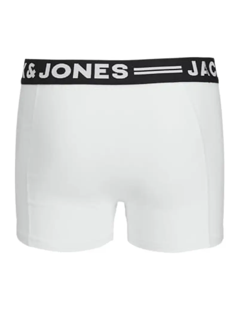 Jack & Jones Sense Trunks 3-Pack Noos Jr Pantaloncini, Grigio (Light Grey Melange Black/White), 128 (Pacco da 3) Bambini e Ragazzi miniatura 2
