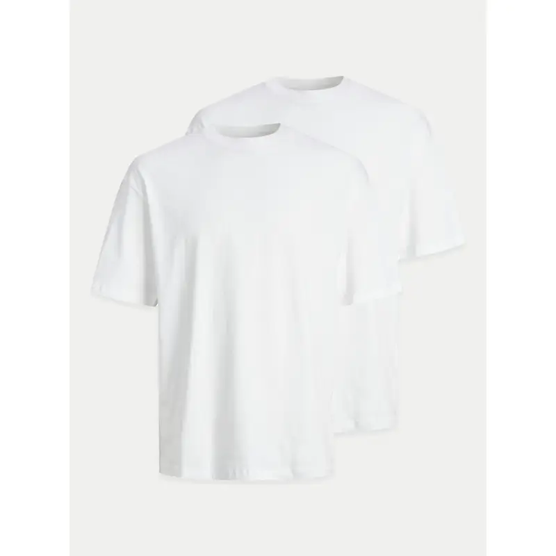 Set di 2 T-shirt Bradley 12264845 Bianco Wide Fit