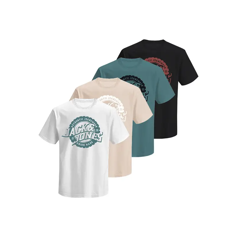 Set di t-shirt Blubaron 12291659 Multicolore Regular Fit