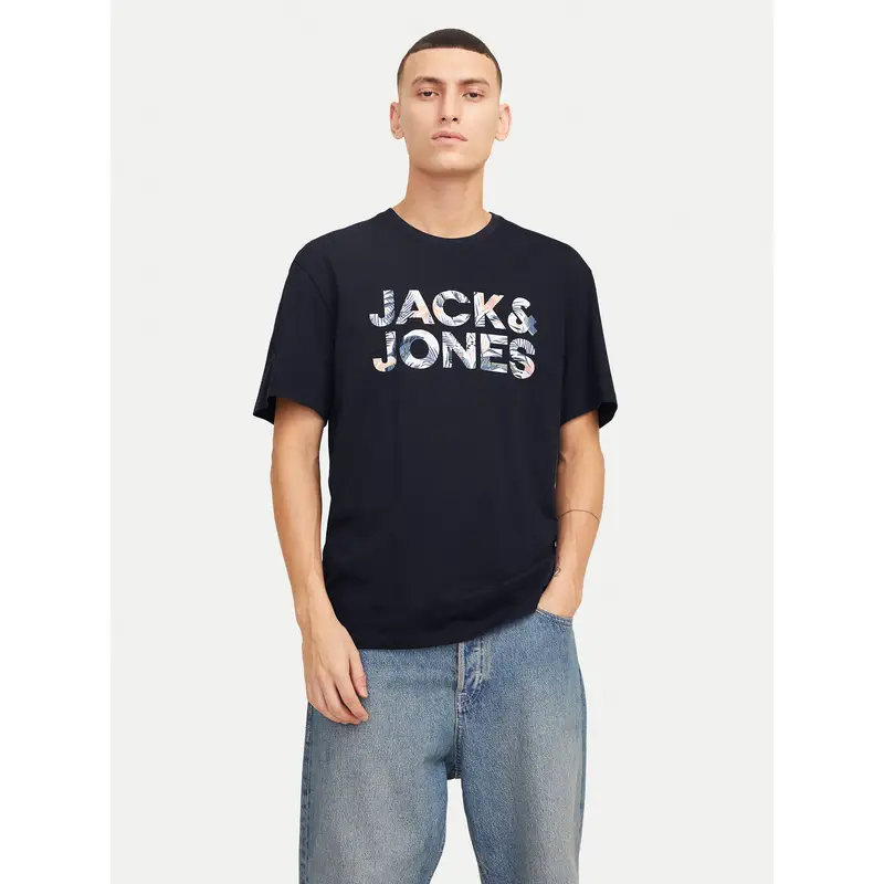 T-shirt Bryan 12268127 Blu scuro Relaxed Fit