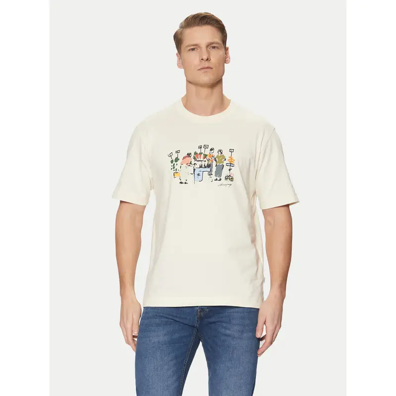JACK & JONES T-shirt Beige 3214353