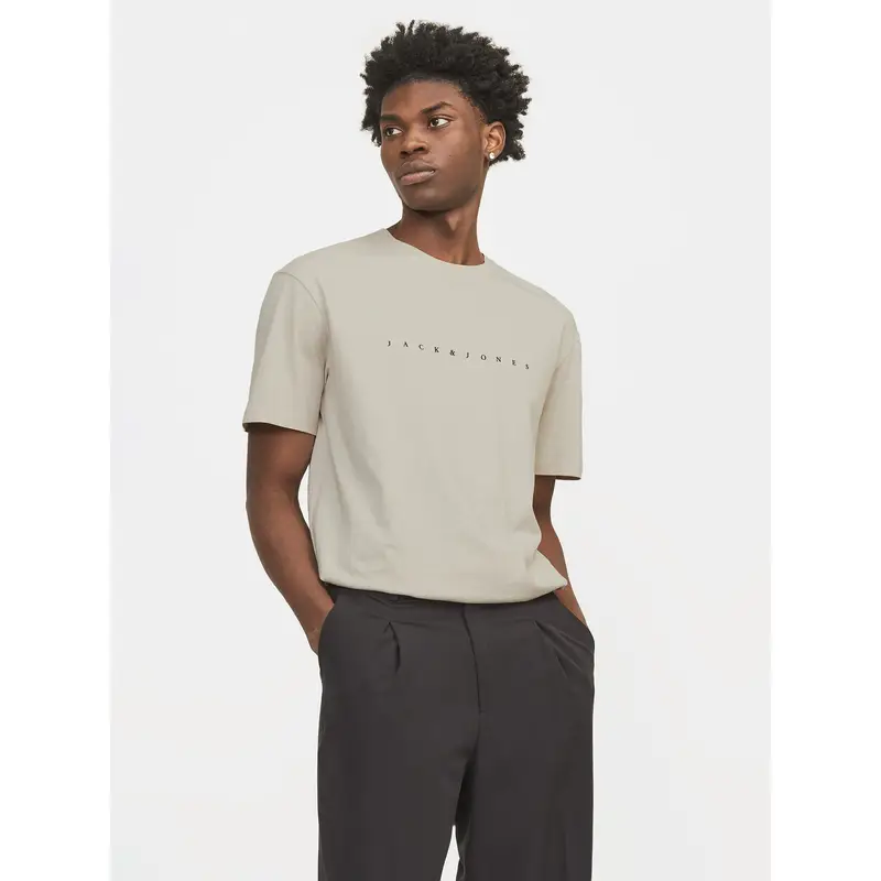 JACK & JONES T-shirt Beige 3800215