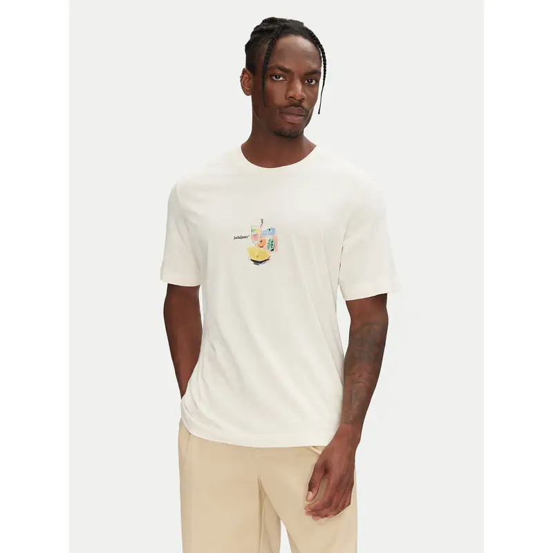 JACK & JONES T-shirt Beige 4238040
