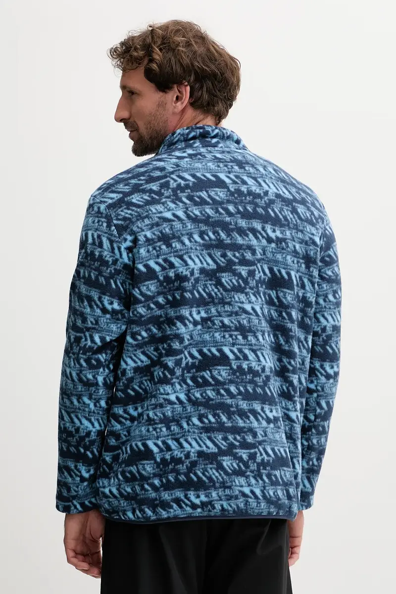 felpa in pile BIG SKY uomo colore blu navy A65447 miniatura 3