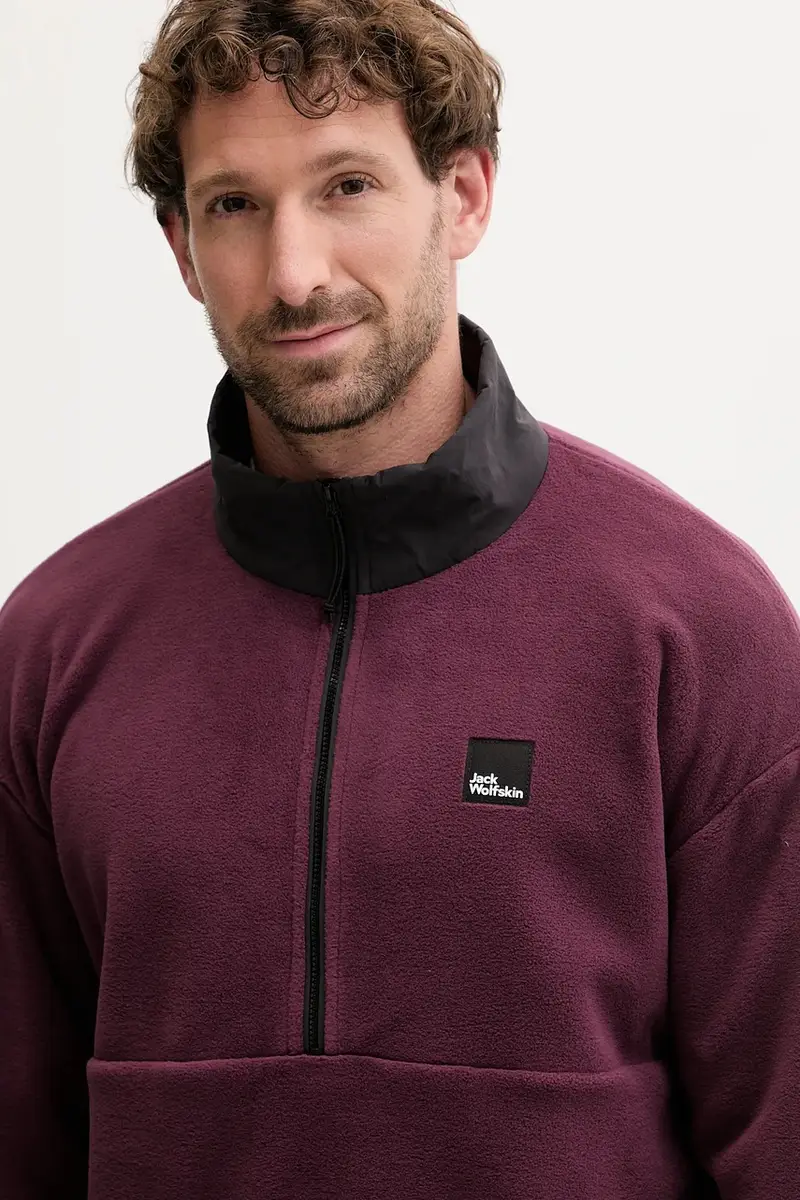 felpa in pile SUMETRO uomo colore violetto A64109 miniatura 4