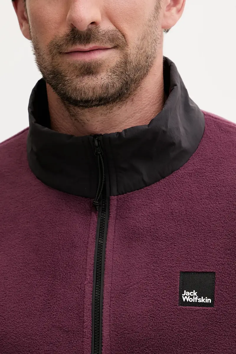 felpa in pile SUMETRO uomo colore violetto A64109 miniatura 5