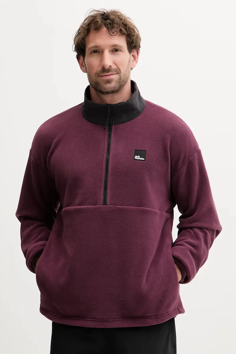 felpa in pile SUMETRO uomo colore violetto A64109