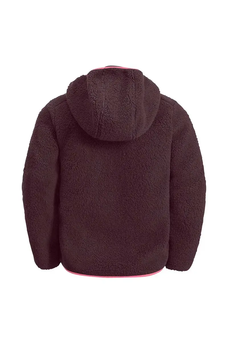 felpa per bambini ICE CURL HOOD colore nero con cappuccio Rosa miniatura 2