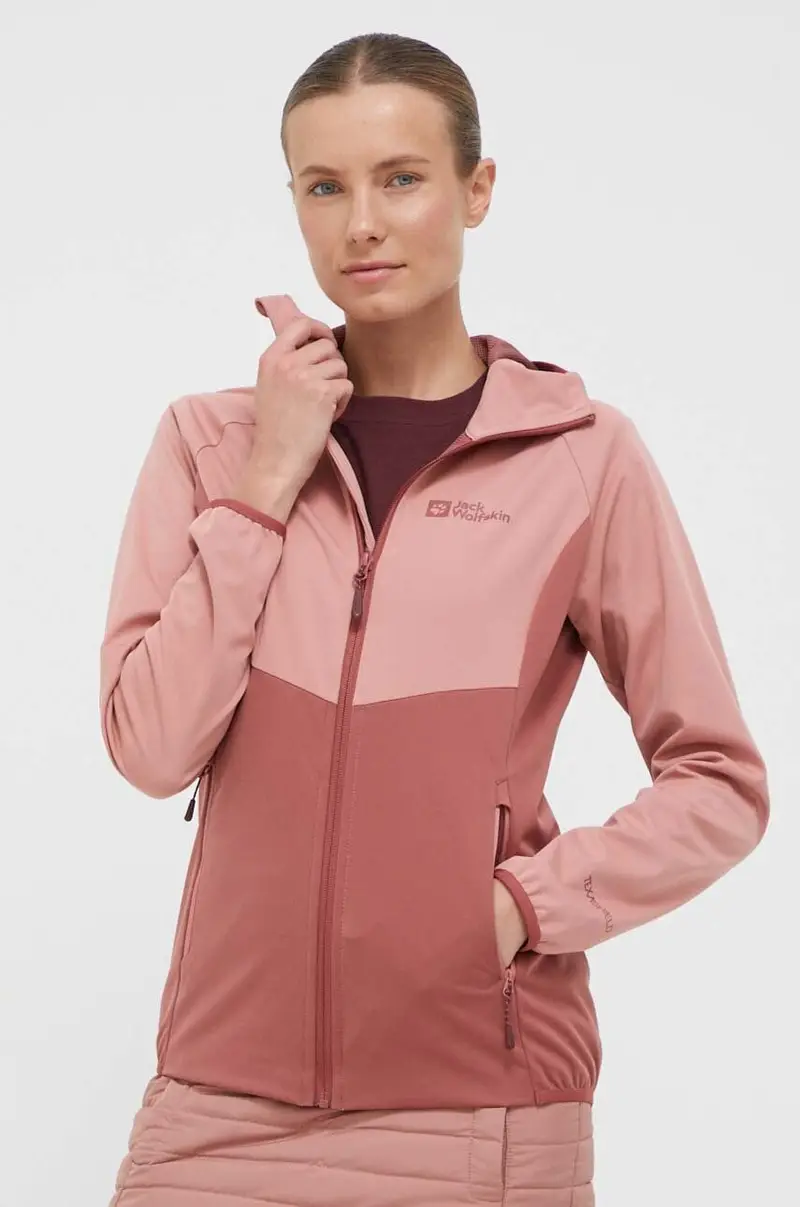 giacca da esterno Go Hike Softshell Rosa