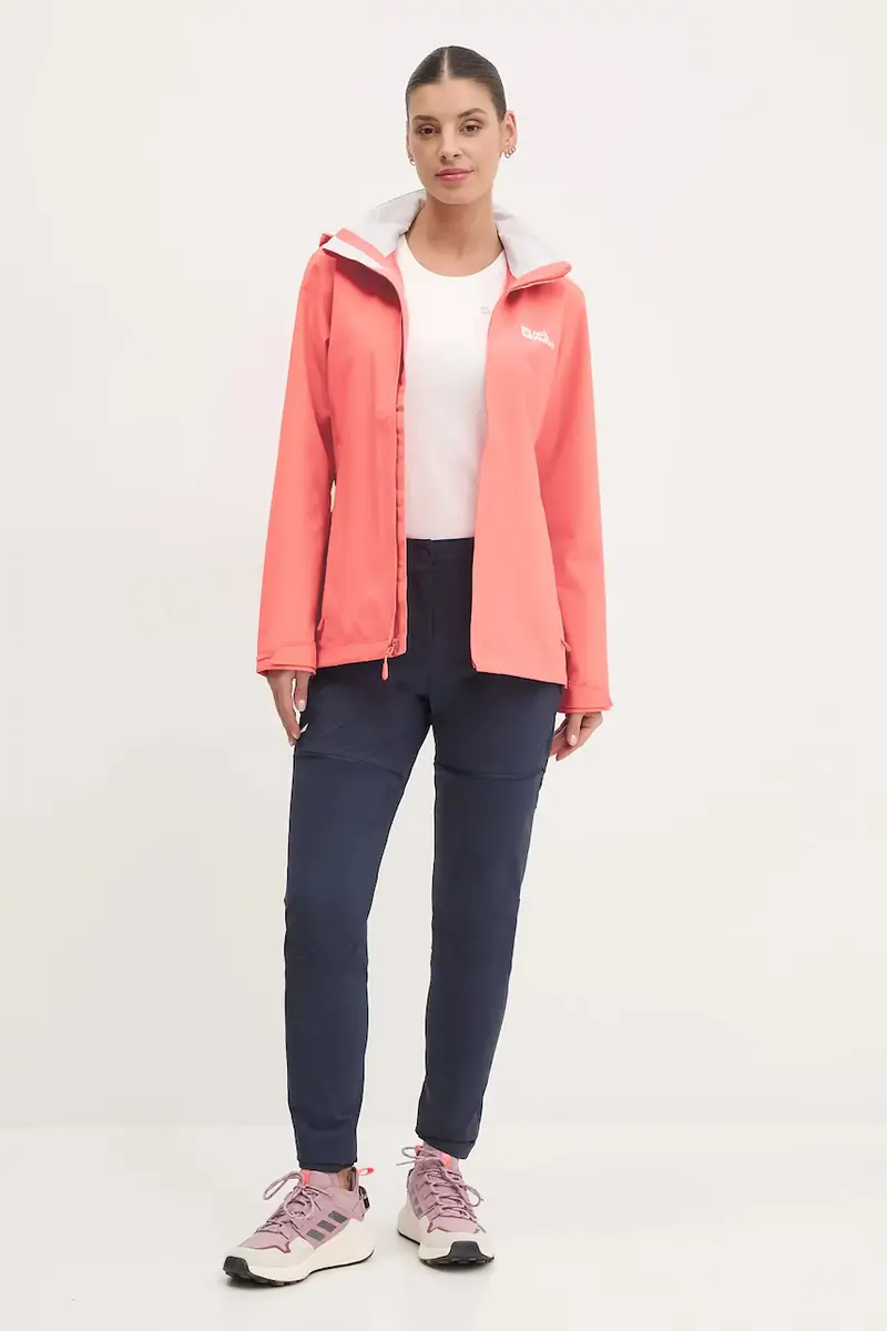 giacca da esterno Trailtime 2L colore arancione A63902 Rosa miniatura 2