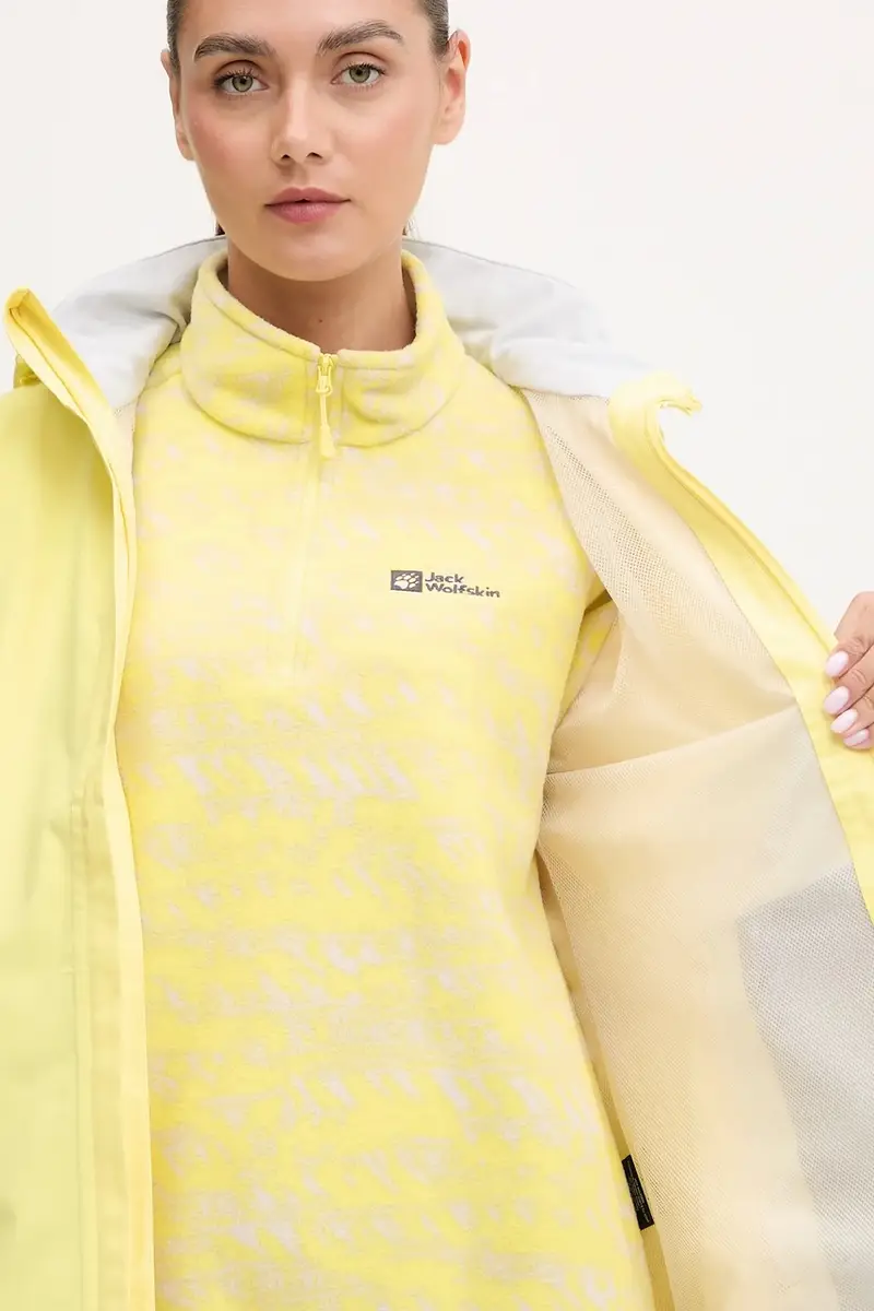 giacca da esterno Trailtime 2L colore nero A63902 Giallo miniatura 5