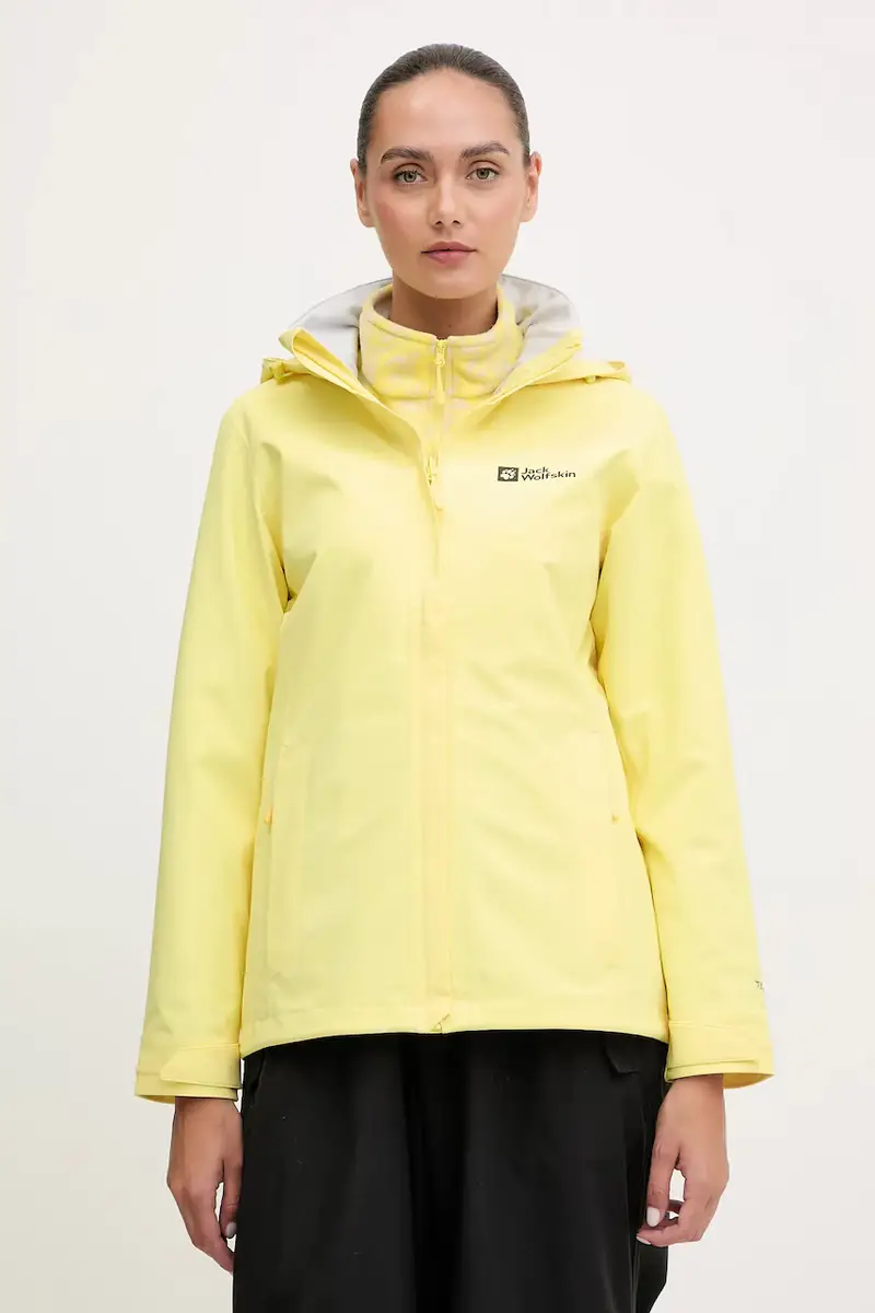 giacca da esterno Trailtime 2L colore nero A63902 Giallo