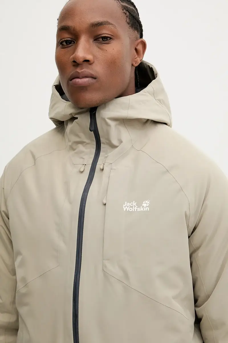 giacca da sci imbottita ICECAPE colore beige A65299 miniatura 4