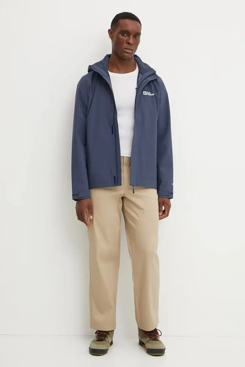 giacca impermeabile Trailtime 2L uomo colore blu A63903 miniatura 2