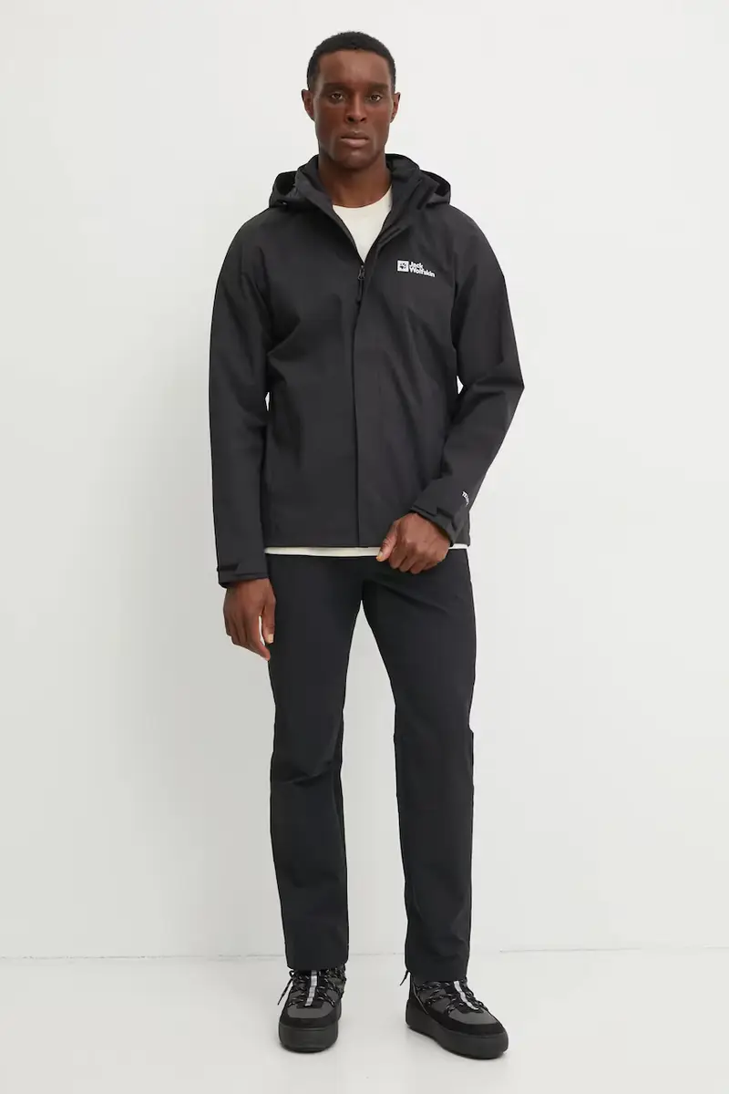 giacca impermeabile Trailtime 2L uomo colore nero A63903 miniatura 2