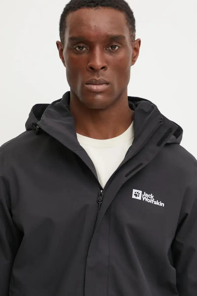 giacca impermeabile Trailtime 2L uomo colore nero A63903 miniatura 4