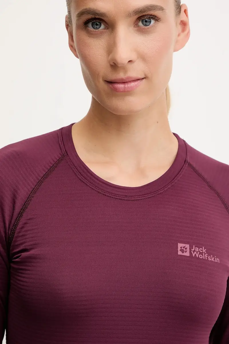 longsleeve funzionale Infinite Warm colore granata A60319 Violetto miniatura 4