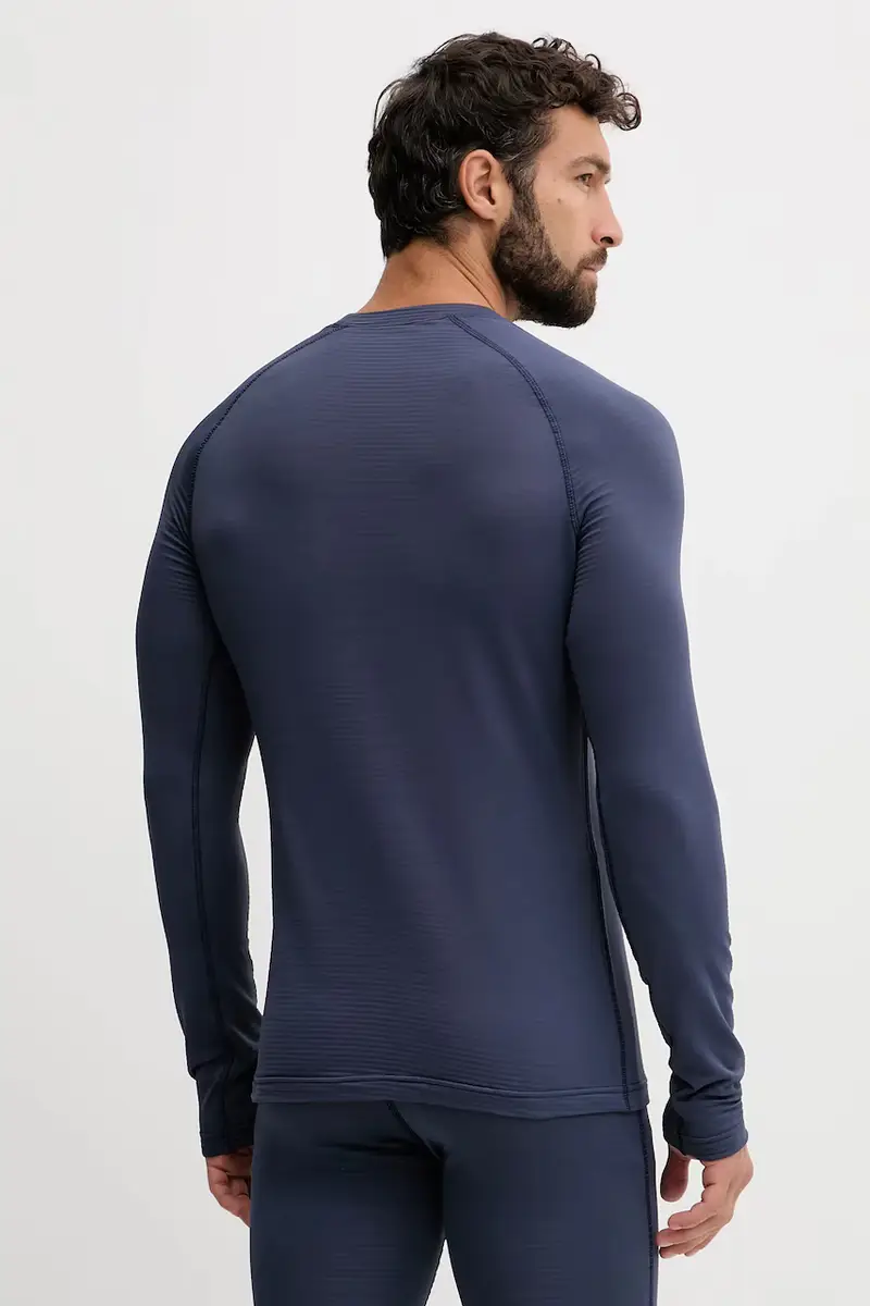 longsleeve funzionale Infinite Warm colore verde A60322 Blu navy miniatura 3