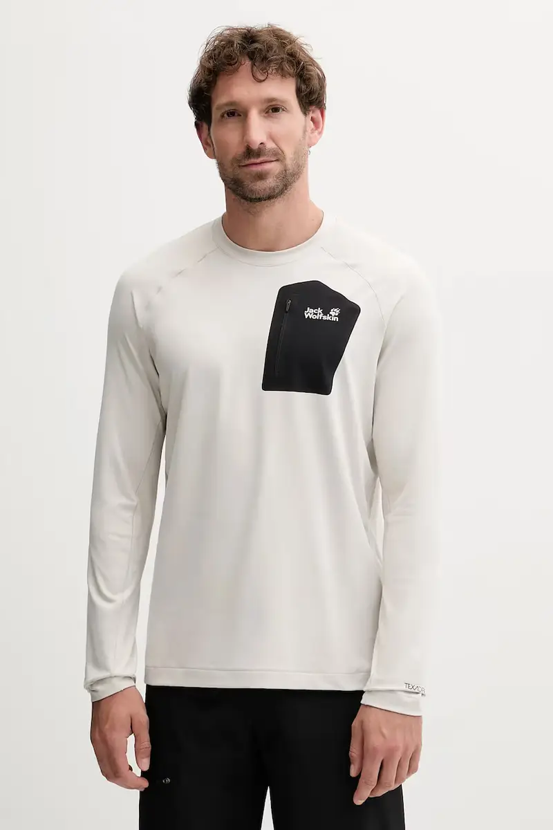 longsleeve sportivo PRELIGHT colore beige A65168