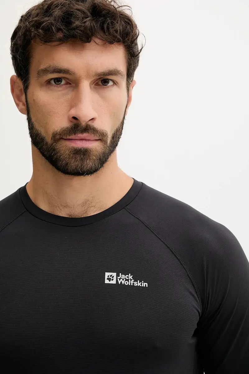 longsleeve sportivo Prelight Swift colore verde A63803 Nero miniatura 4