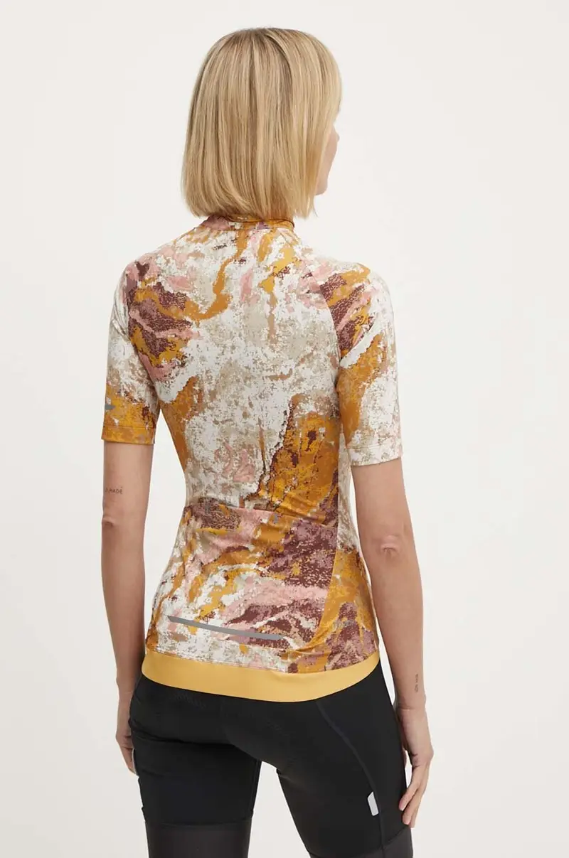 t-shirt da ciclismo Gravex Printed colore giallo miniatura 3