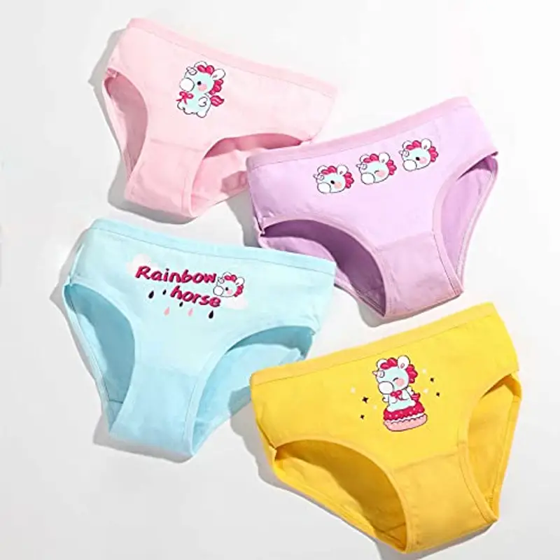 JackLoveBriefs 12 Slip in Cotone per Ragazze Intimo con Vari Motivi 2-3 Anni, Multicolore?Dimensione: S miniatura 3