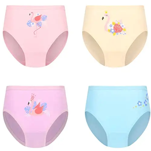 JackLoveBriefs 12 Slip in Cotone per Ragazze Intimo con Vari Motivi 5-7 Anni, Multicolore，Dimensione: L miniatura 2