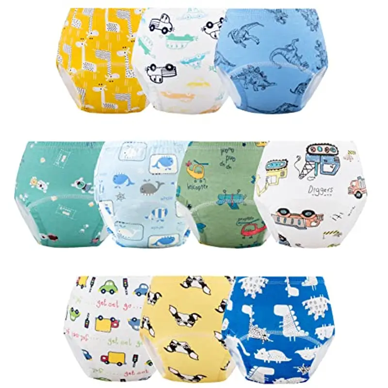 JackLoveBriefs Mutandine Apprendimento Bambini Intima per Bambini Cotone 2-3 Anni Multicolore?Dimensione:S