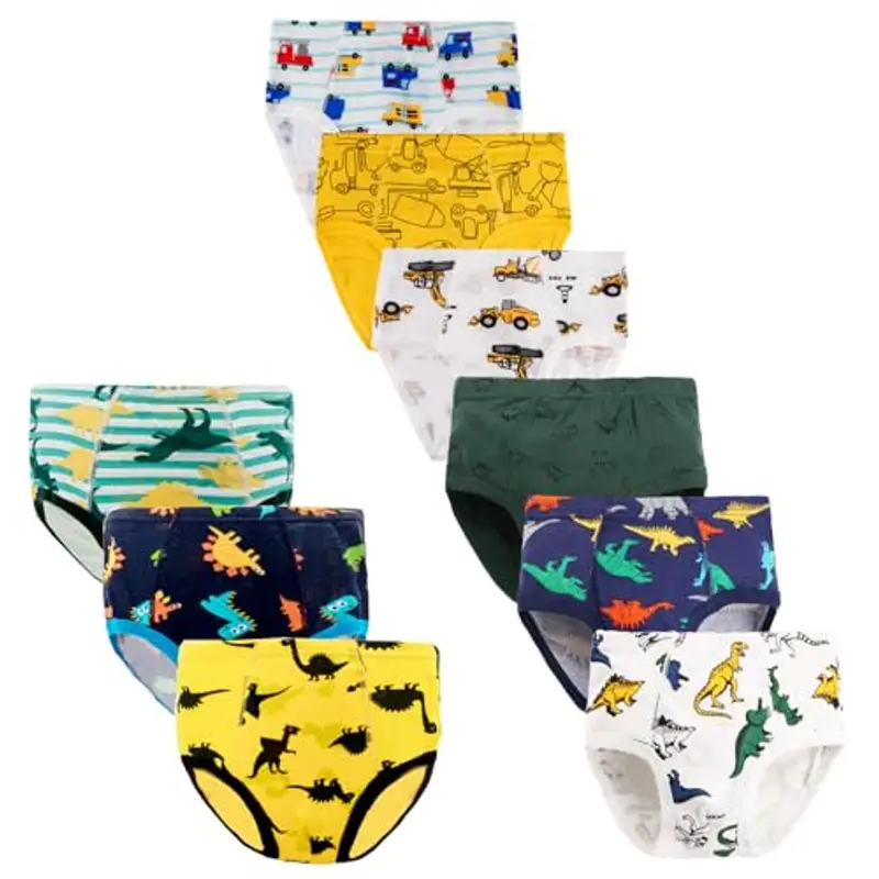 JackLoveBriefs Slip Bambino Ragazzo Mutande in Cotone 2-3 Anni,Pacco da 9,Multicolore,Dimensione:100