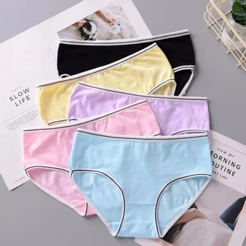 JackLoveBriefs Slip Ragazza Cotone Mutande Ragazza 10-13 Anni Pacco da 12, Multicolore?Dimensione: XL miniatura 2