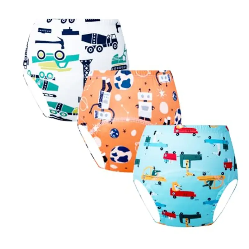 JackLoveBriefs Unisex Bambino Mutandine di Apprendimento 3-4 Anni Multicolore, Confezione da 10 miniatura 3