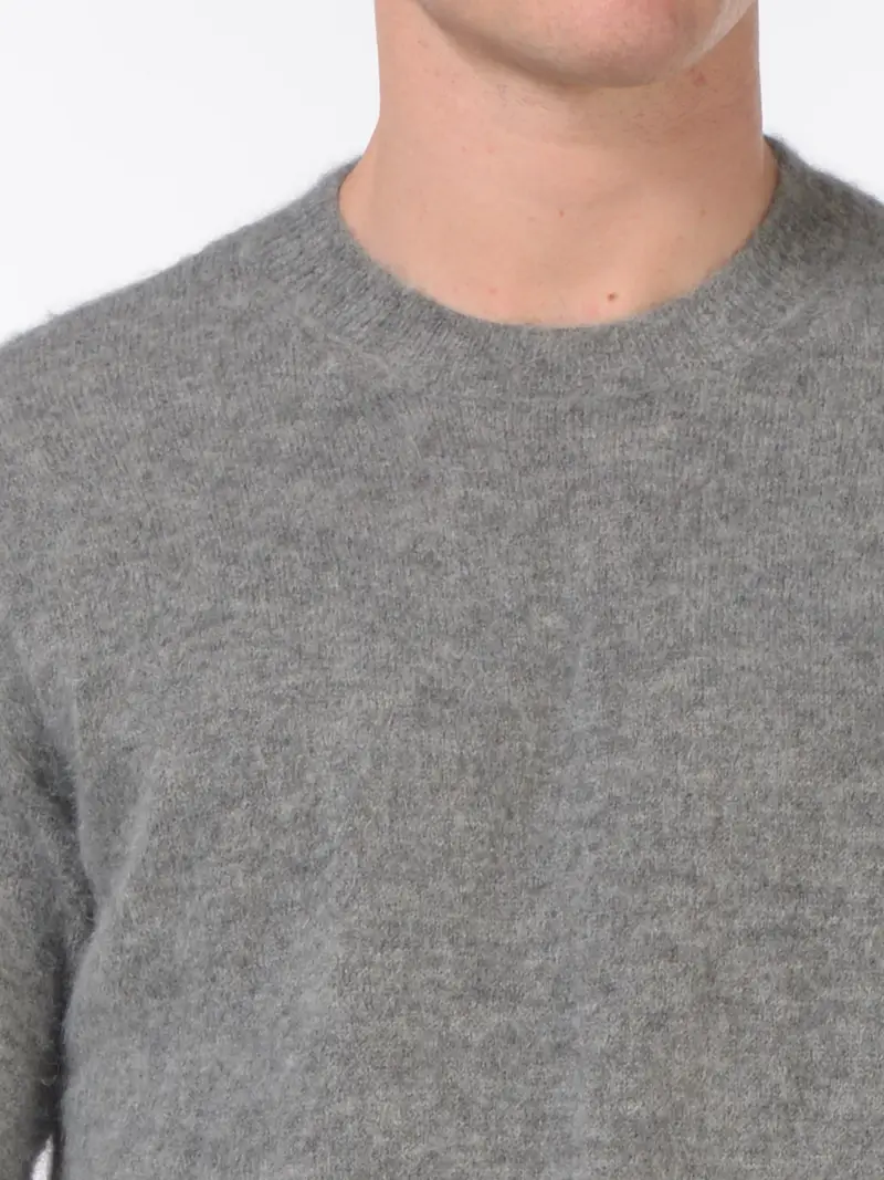 maglia da uomo Jacob Cohen girocollo in alpaca MARRON