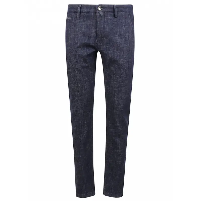 pantalone uomo bobby in denim blu scuro