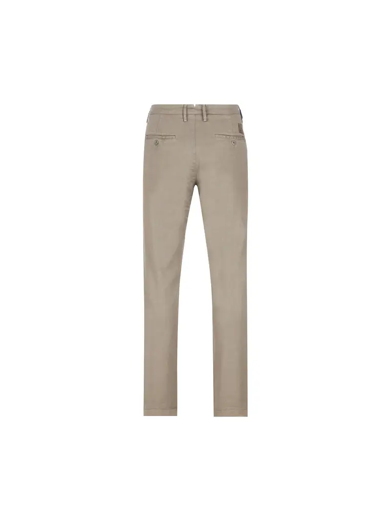 Pantaloni In Cotone BEIGE miniatura 2