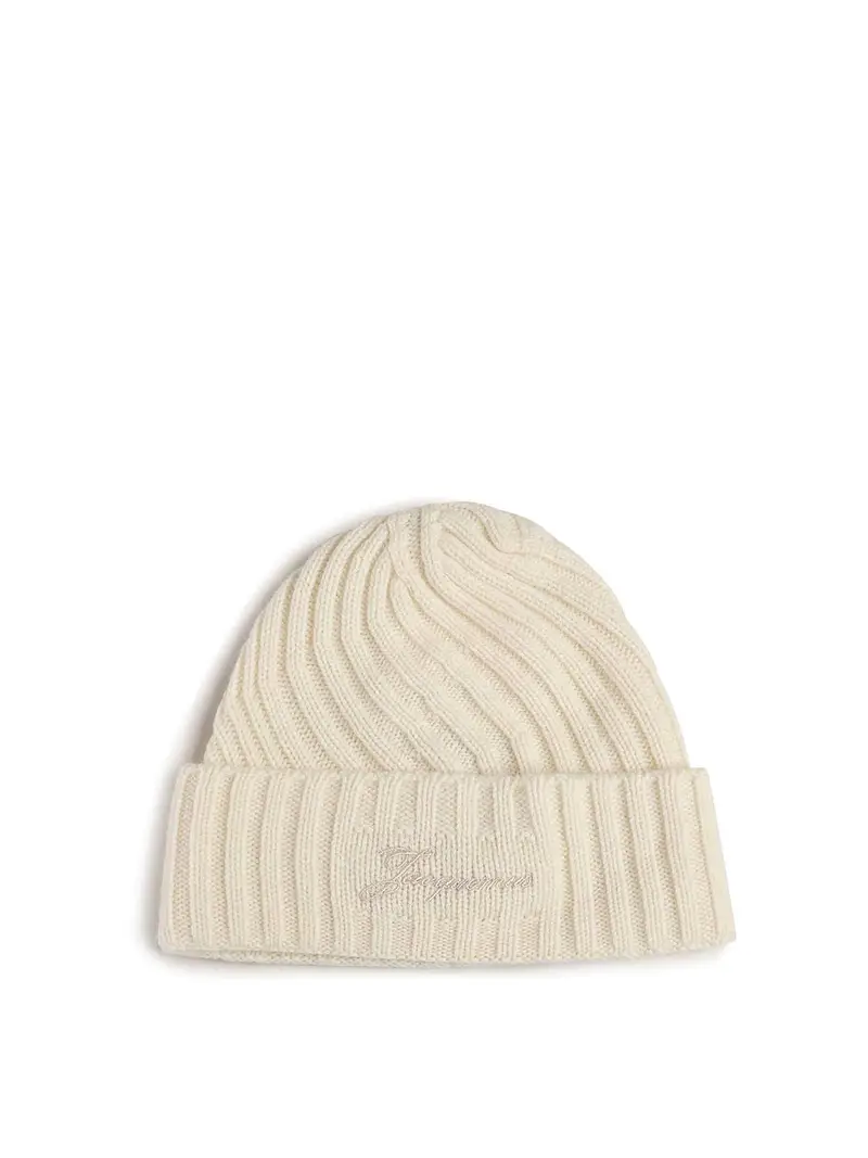 Berretto in cashmere e lana Le Bonnet Tourni Bianco