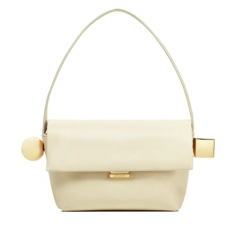 Borsetta JACQUEMUS Le Rond Carre 24H243BA383-3171 Écru Écru