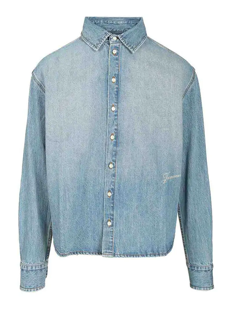 Camicia di denim Simon De-nmes Azzurro