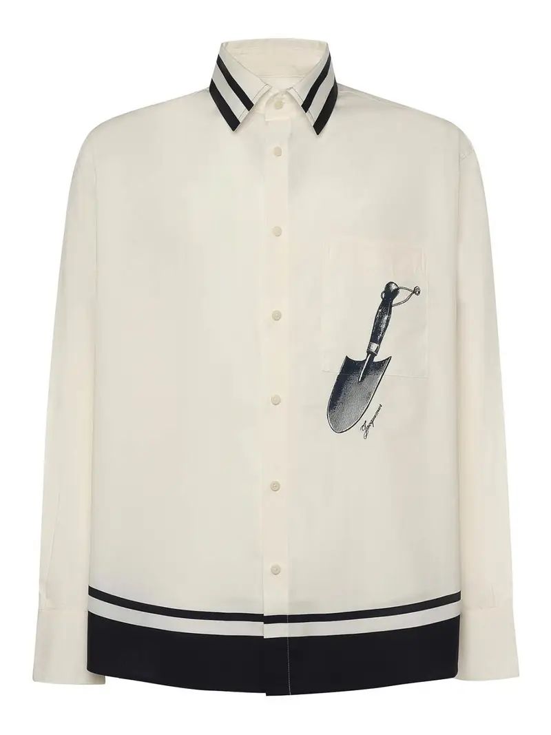 Camicia in cotone La Chemise Camargue Blu