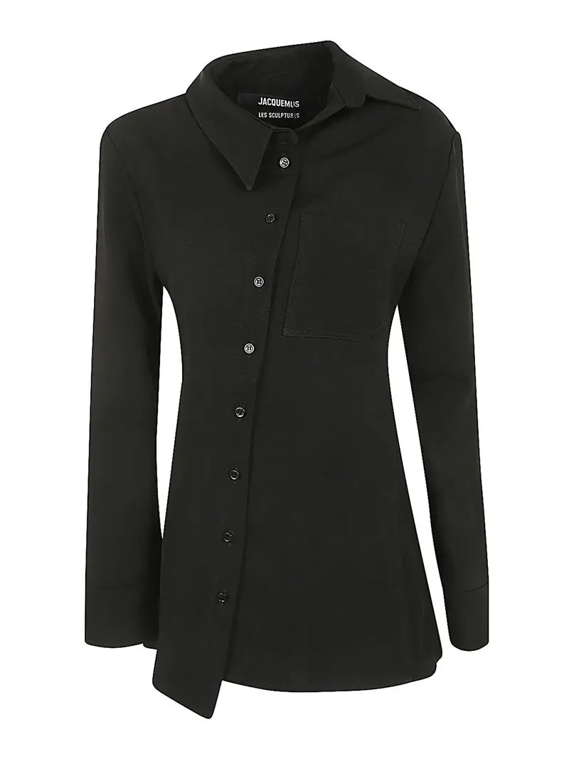 Camicia in viscosa Nero