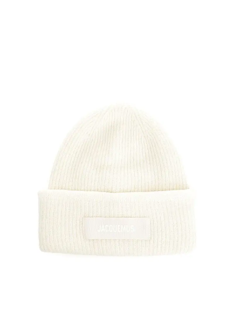 Cappello di bonnet alpaca Bianco