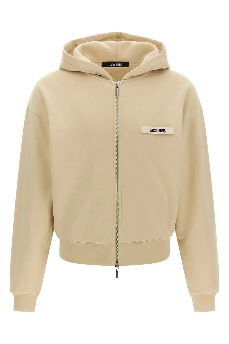 Felpa Con Cappuccio 'Le Hoodie Grip Gros Grain' Beige