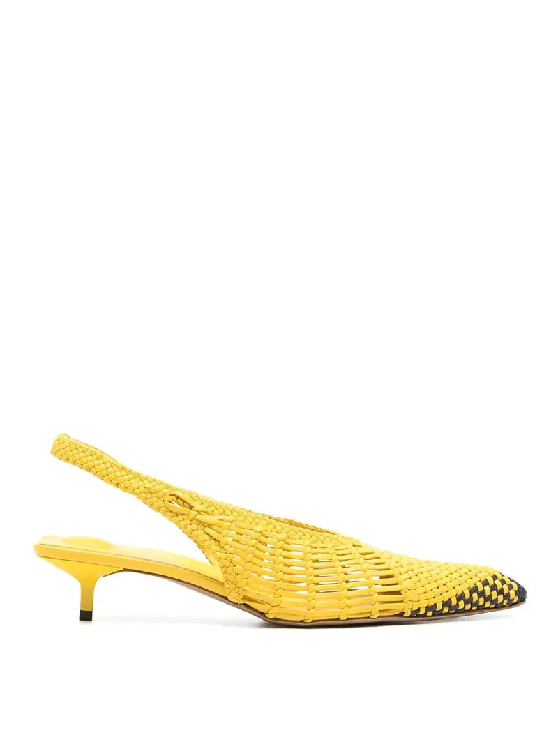 Il basso slingback di cubisto banano Giallo