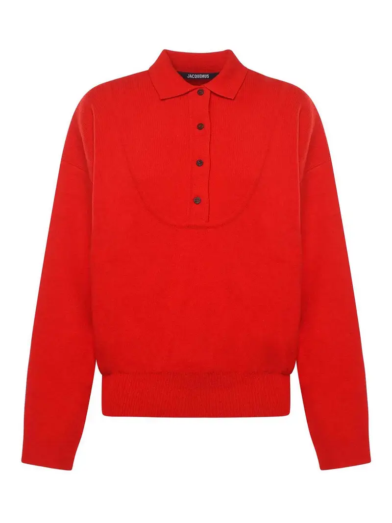 La Maille Vereuse Pallone Sweater Rosso