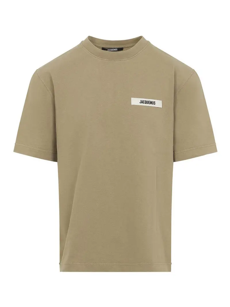 Maglietta Le T-shirt in gros-grain Beige Scuro